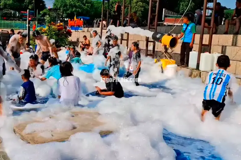 mandi salju umbul pelem