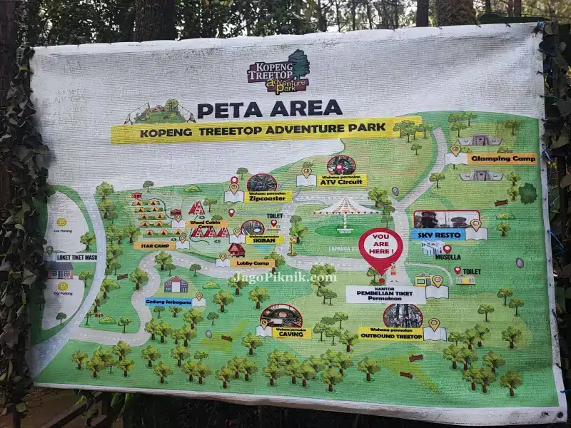 daftar lengkap wahana Kopeng Treetop Adventure Park